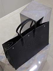 YSL Large Rive Gauche Tote Bag Black Leather - 48x36x16cm - 2