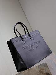 YSL Large Rive Gauche Tote Bag Black Leather - 48x36x16cm - 6