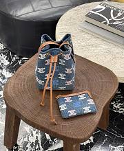 Celine Micro Sailor In Denim With Triomphe All Over Multicolor - 13x18x11cm - 6
