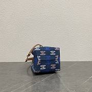 Celine Micro Sailor In Denim With Triomphe All Over Multicolor - 13x18x11cm - 3