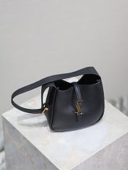 YSL Le 5 À 7 Supple Baby In Grained Leather Black - 15x16x7cm - 5