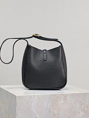 YSL Le 5 À 7 Supple Baby In Grained Leather Black - 15x16x7cm - 4