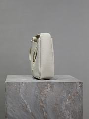 YSL Le 5 À 7 Supple Baby In Grained Leather White - 15x16x7cm - 6