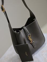 YSL Le 5 À 7 Supple Baby In Grained Leather Khaki - 15x16x7cm - 2