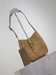 YSL Le 5 À 7 Supple Baby In Suede Brown - 15x16x7cm - 6