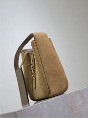 YSL Le 5 À 7 Supple Baby In Suede Brown - 15x16x7cm - 5