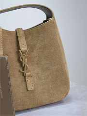 YSL Le 5 À 7 Supple Baby In Suede Brown - 15x16x7cm - 3