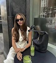 YSL Le 5 À 7 Leather Bucket Bag In Black - 26x31.5x15cm - 5