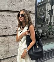 YSL Le 5 À 7 Leather Bucket Bag In Black - 26x31.5x15cm - 3