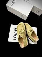 Loewe Faro Lace-up in Suede Calfskin Sahara - 6