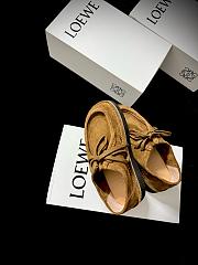 Loewe Faro Lace-up in Suede Calfskin Brown - 2