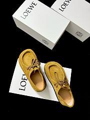Loewe Faro Lace-up in Suede Calfskin Sahara Yellow - 2