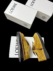 Loewe Faro Lace-up in Suede Calfskin Sahara Yellow - 6