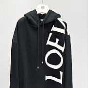Loewe Relaxed Fit Hoodie in Cotton Black - 4