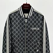 Gucci GG Jacquard Cotton Jacket Denim - 6