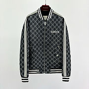 Gucci GG Jacquard Cotton Jacket Denim - 5