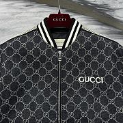 Gucci GG Jacquard Cotton Jacket Denim - 3