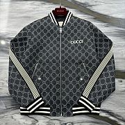 Gucci GG Jacquard Cotton Jacket Denim - 2