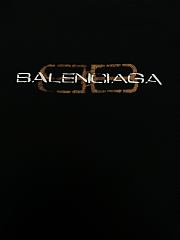 Balenciaga T-Shirt BB Icon Stencil Jersey Knit High-end Version in Black - 4