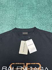 Balenciaga T-Shirt BB Icon Stencil Jersey Knit High-end Version in Black - 5