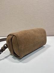 Prada Nappa Suede Shoulder Bag 2VH188 Brown - 24x11x11cm - 2