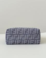 By The Way Soft Mini Blue Denim Effect FF Jacquard Mini Bag - 20x9x12cm - 4