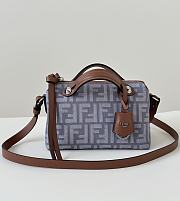 By The Way Soft Mini Blue Denim Effect FF Jacquard Mini Bag - 20x9x12cm - 5