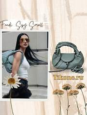 Fendi Spy Small Matcha Green Leather Bag - 32x12x18cm - 1