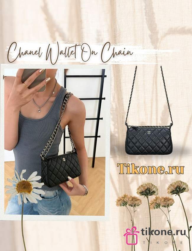 Chanel Wallet On Chain  Caviar Black - 21x5.5x12cm - 1