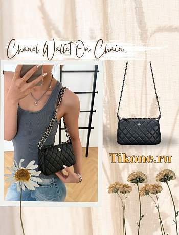 Chanel Wallet On Chain  Caviar Black - 21x5.5x12cm