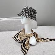 Reversible Teddy-D Small Brim Bucket Hat Black Cotton Blend - 3
