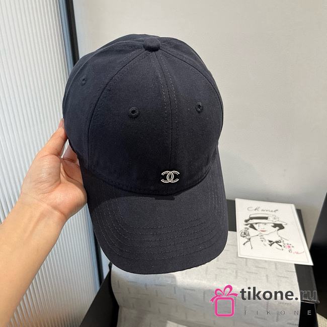 Chanel Logo Baseball Cap Gray - 1