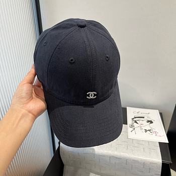 Chanel Logo Baseball Cap Gray