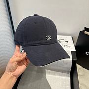 Chanel Logo Baseball Cap Gray - 6