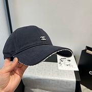 Chanel Logo Baseball Cap Gray - 5