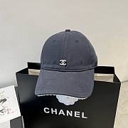Chanel Logo Baseball Cap Gray - 3