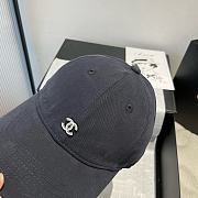 Chanel Logo Baseball Cap Gray - 2