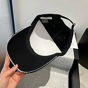 Chanel Logo Baseball Cap Black - 3