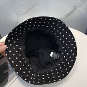 Chanel Polka Dot Logo Bucket Hat Black  - 2