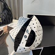 Chanel Polka Dot Logo Baseball Cap White - 4