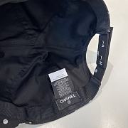 Chanel Polka Dot Logo Baseball Cap Black - 4