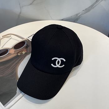 Chanel Reversible Logo Baseball Cap Black