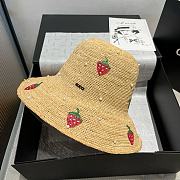 Gucci Strawberry Raffia Bucket Hat - 3