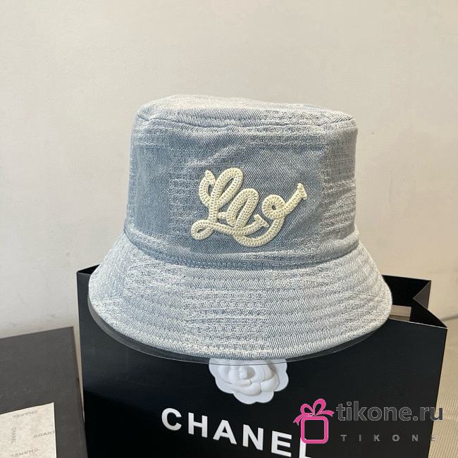 LV Bucket Hat Denim Light Blue - 1