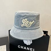 LV Bucket Hat Denim Light Blue - 1