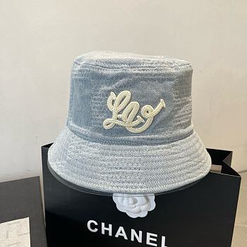 LV Bucket Hat Denim Light Blue