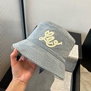 LV Bucket Hat Denim Light Blue - 6