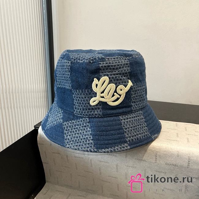 LV Bucket Hat Denim Blue - 1