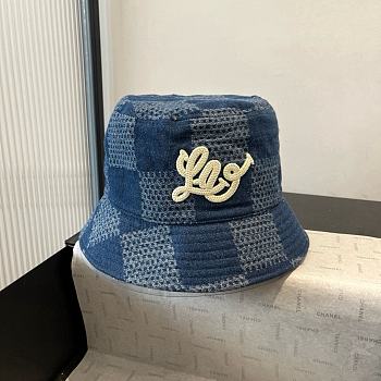 LV Bucket Hat Denim Blue