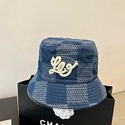 LV Bucket Hat Denim Blue - 4